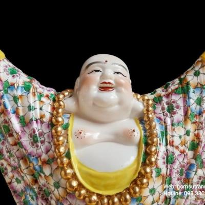 TƯỢNG PHẬT DI LẶC ÁO BÁCH HOA GẤM